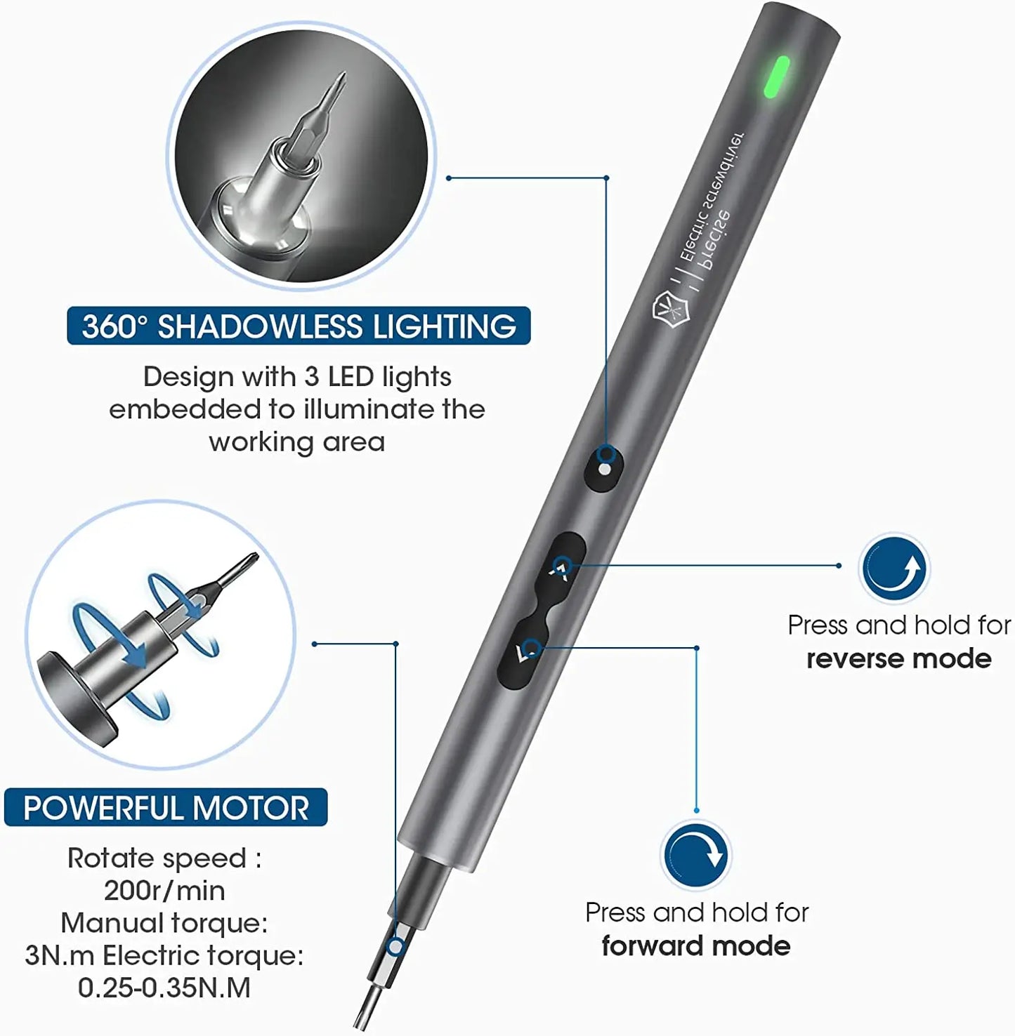 Mini Electric Screwdriver Set